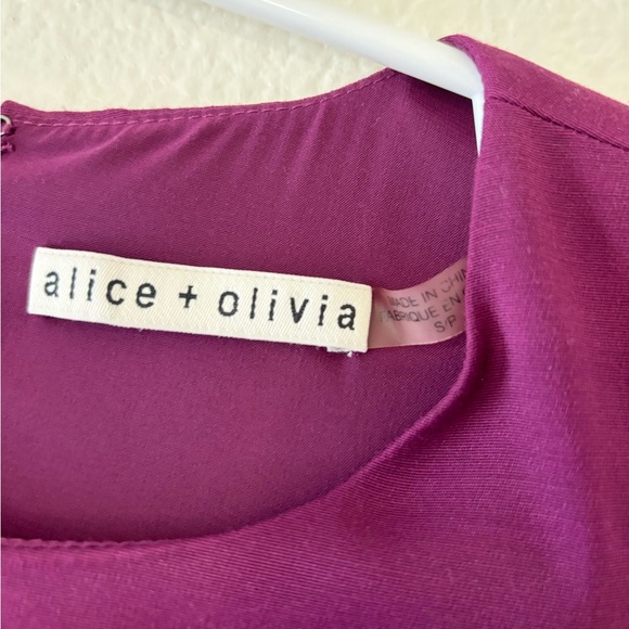 Alice + Olivia Serina Open-Back Mini A Line Dress - Picture 7 of 11